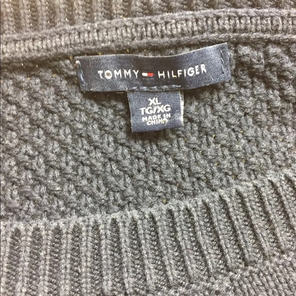 Tommy Hilfiger Women Loose Fit Cable Knit Sweater Navy Blue XL - Picture 10 of 10